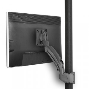 CHIEF K1 POLE MNT SINGLE DISPLAY 1L ARM BLK