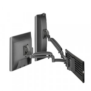 CHIEF K1 SLAT MNT DUAL DISP DUAL 2L ARMS BLK