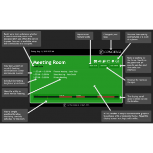 CONCIERGE Concierge 15.6" Room Booking Display